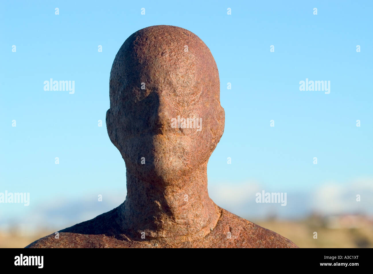 Un altro posto da Anthony Gormley Crosby Beach Liverpool Merseyside Gran Bretagna Foto Stock