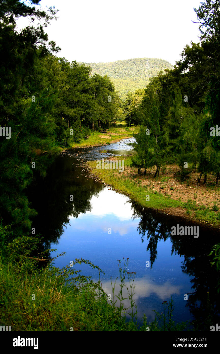 Kangaroo Valley fiume nel Nuovo Galles del Sud Australia Foto Stock