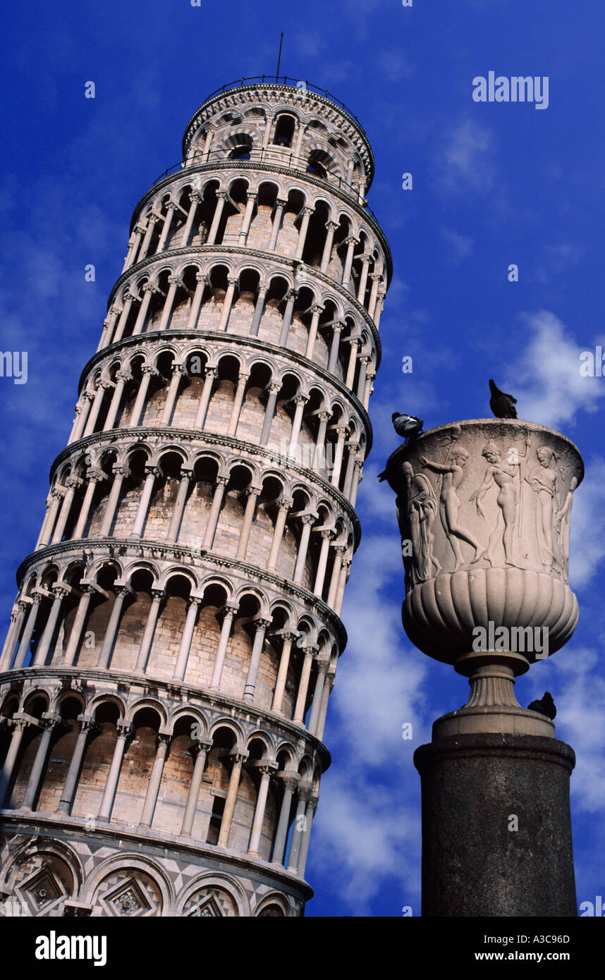 La torre pendente di Pisa Italia Foto Stock