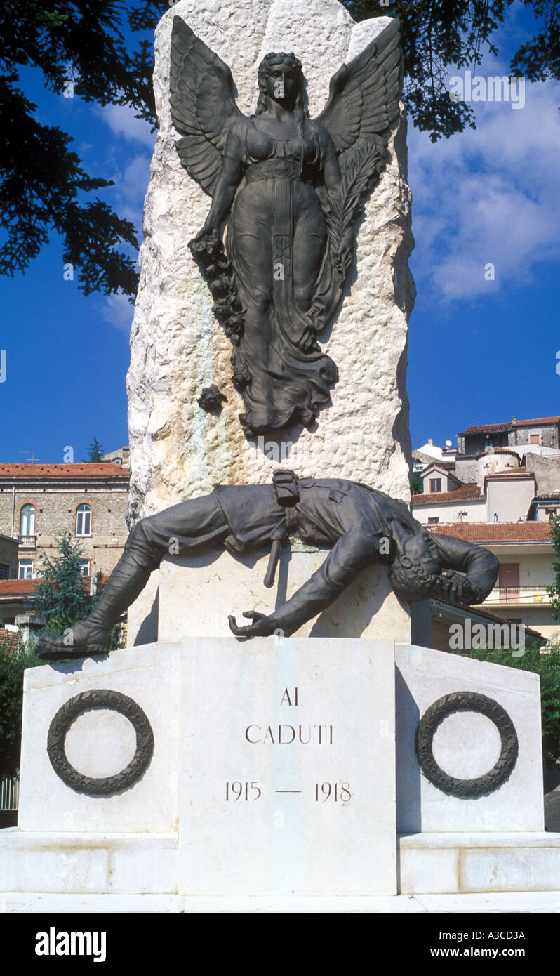 Ai caduti all'italiano morto War Memorial, Maratea, Italia Foto Stock