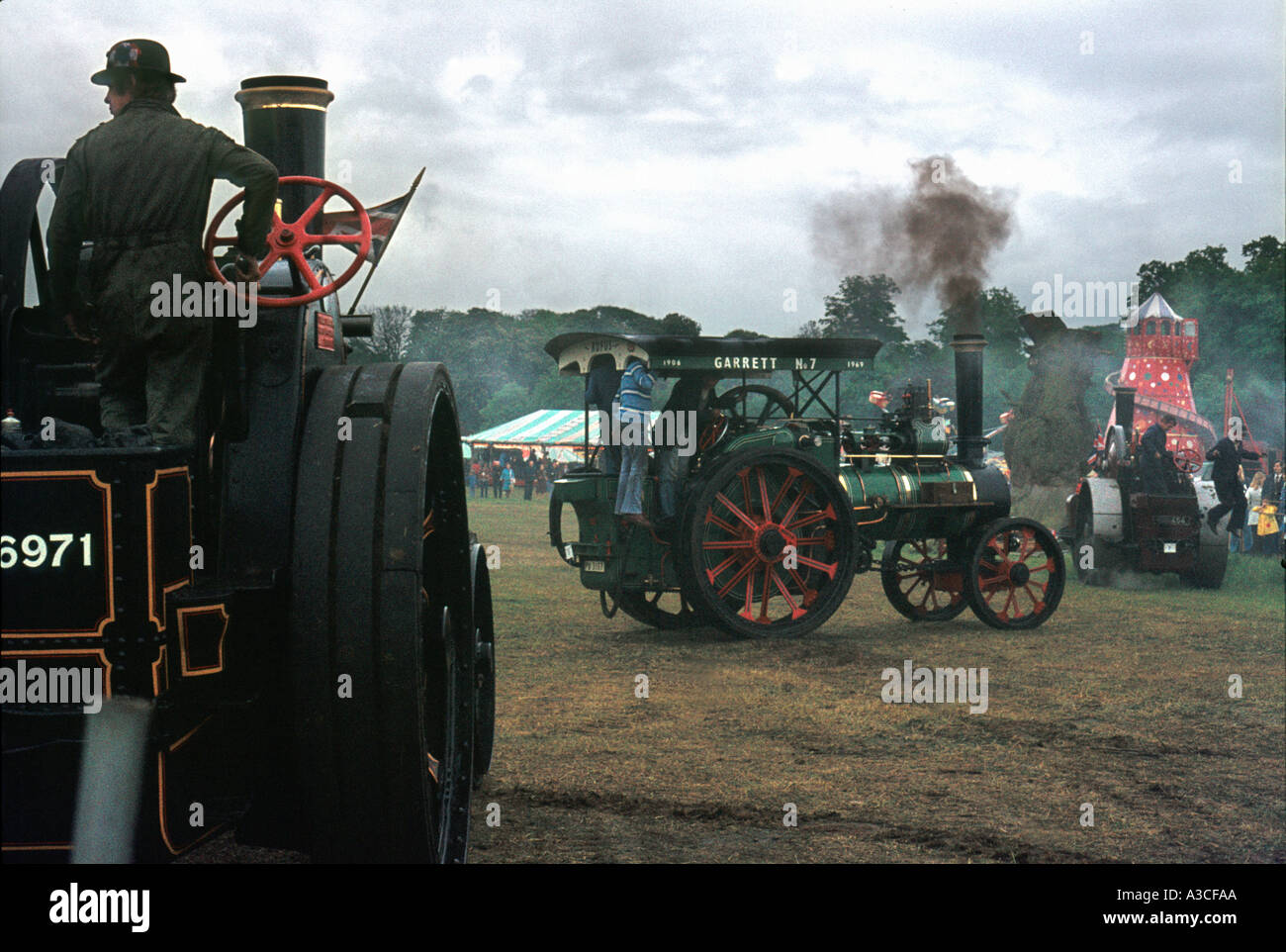 I motori a trazione a vapore prestwood fair, chilterns, Buckinghamshire, Inghilterra, Regno Unito Foto Stock
