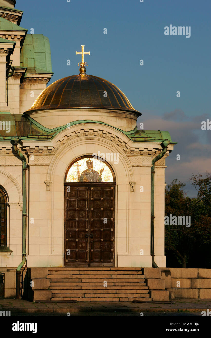 Cattedrale Alexander Nevsky chiesa di Sofia Bulgaria Repubblica centro città Foto Stock