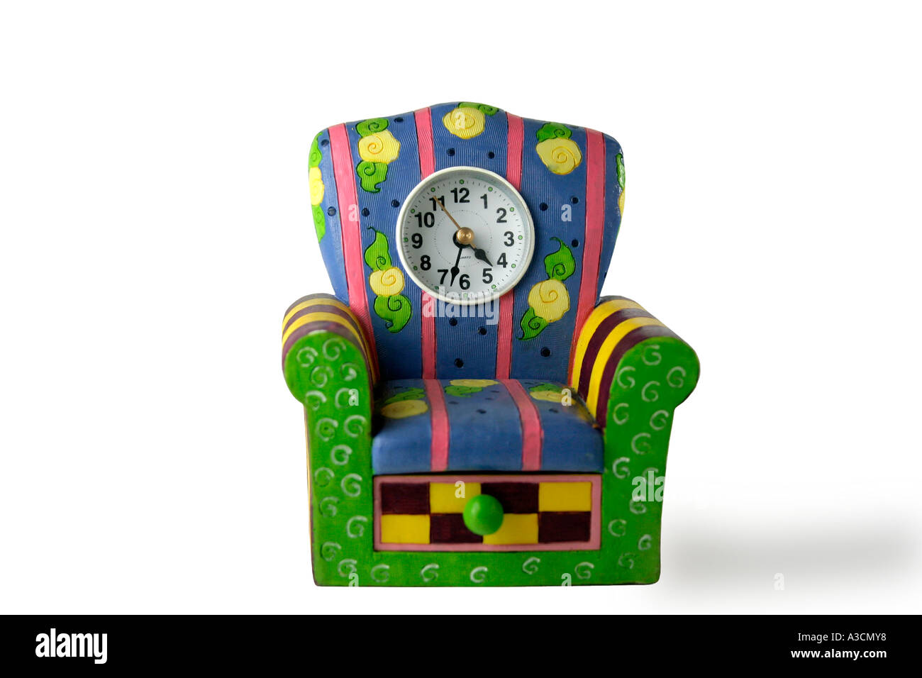 Mantel (mensola) orologio. Foto Stock