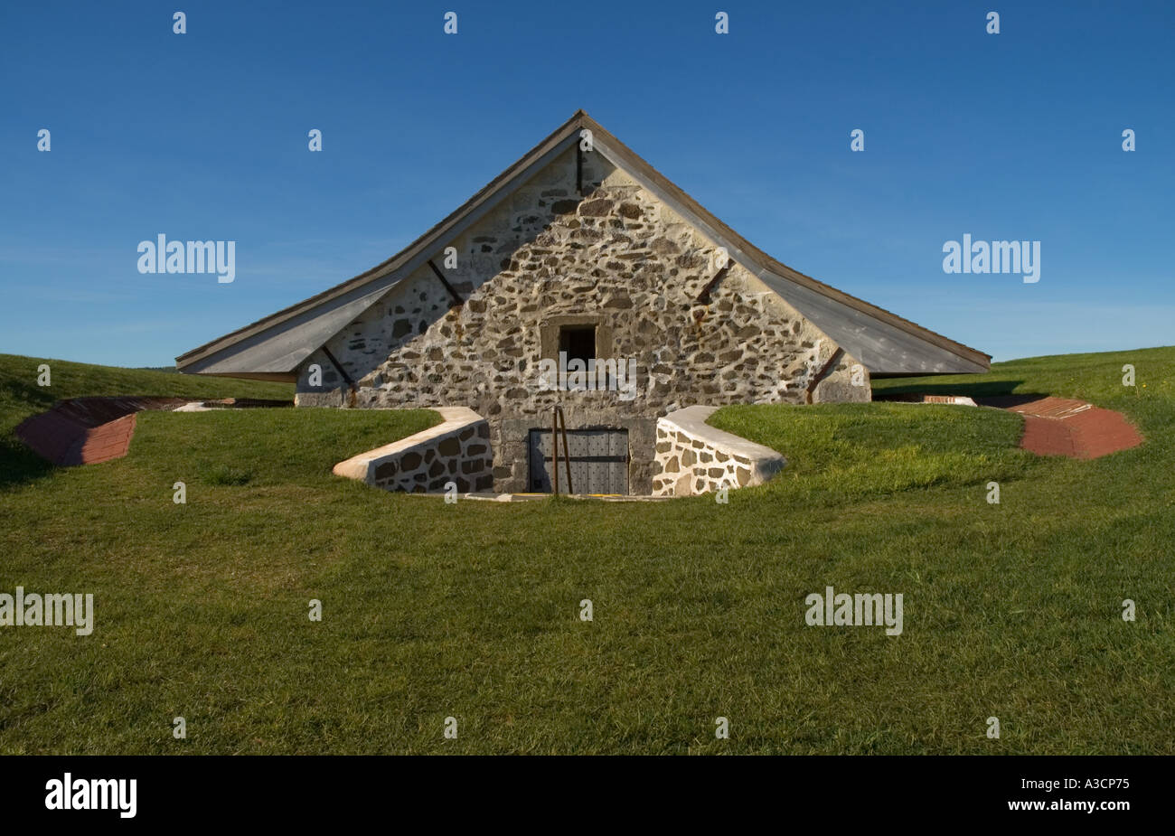 Canada Nova Scotia Annapolis Royal Fort Anne National Historic Site Polveriera costruito 1708 Foto Stock