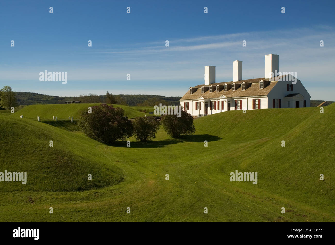 Canada Nova Scotia Annapolis Royal Fort Anne National Historic Site Officer s Quarti Foto Stock
