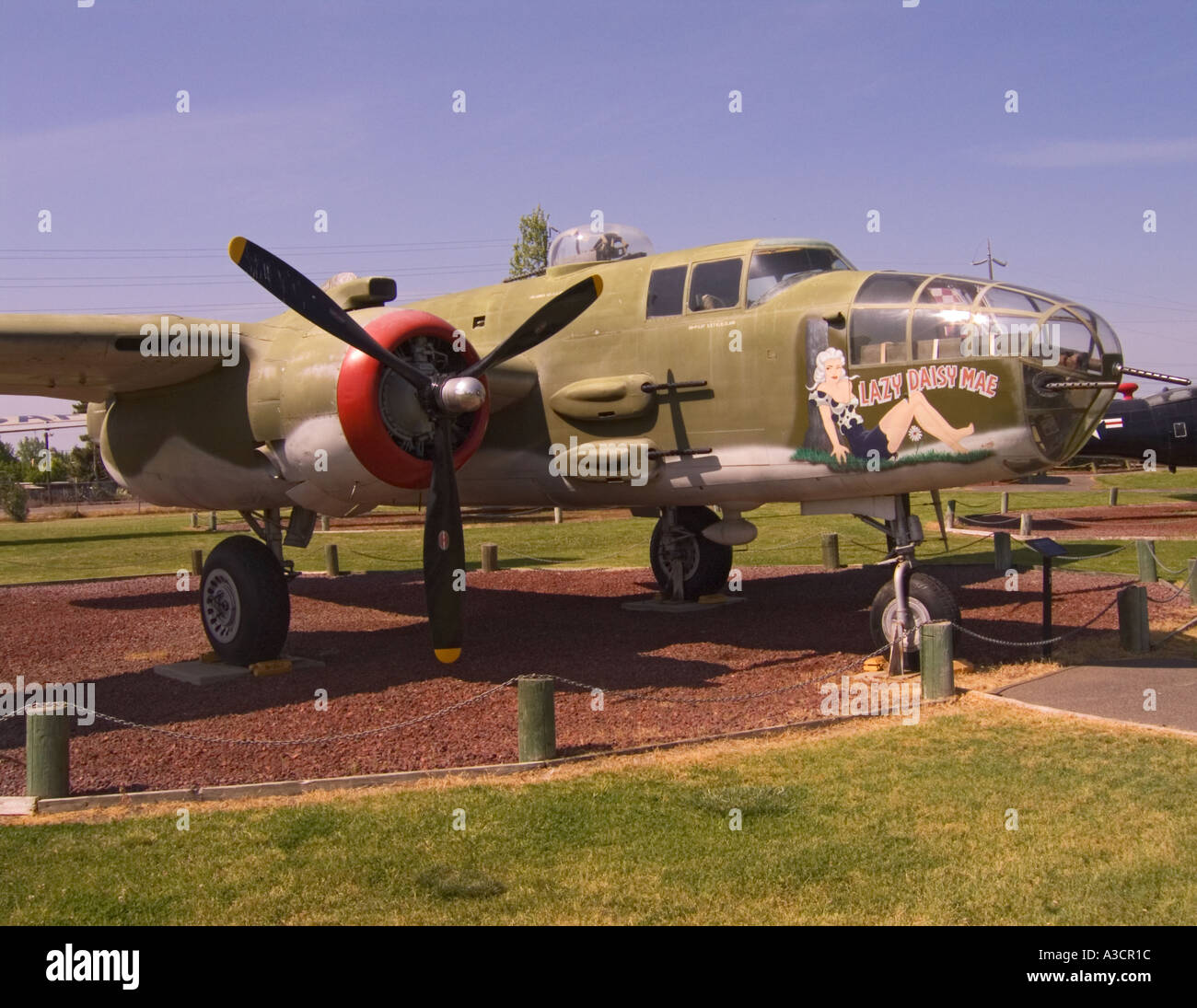 California Atwater Castello Museo aria B 25 J Mitchell II Guerra Mondiale bomber Foto Stock