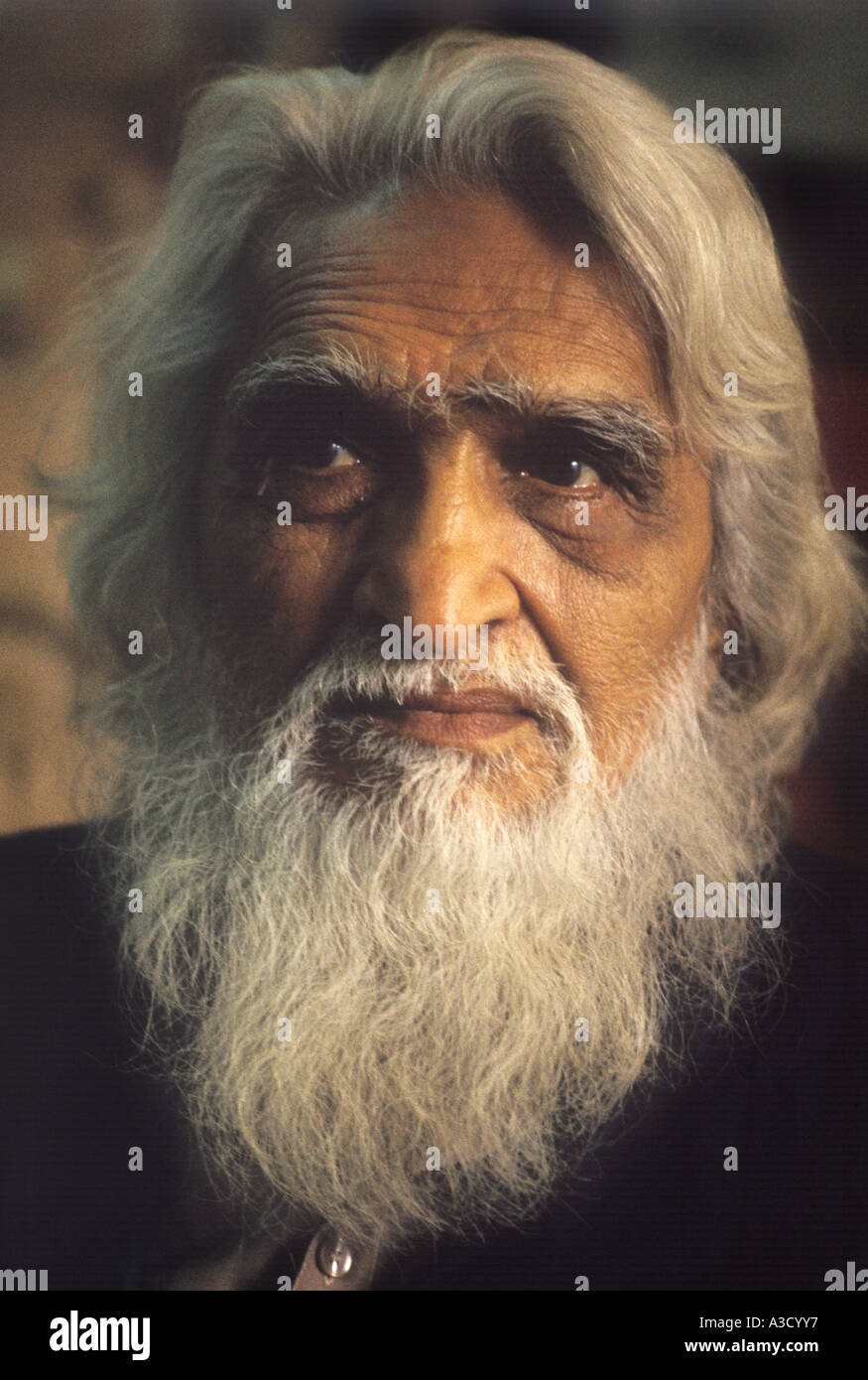 M. F. Husain , Maqbool Fida Husain , artista pittore indiano di fama mondiale , India , Asia Foto Stock