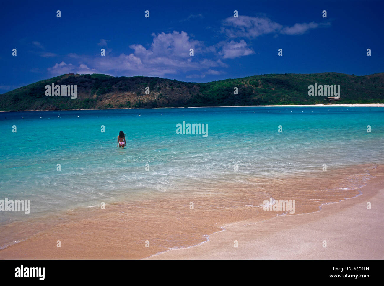 Spiaggia di flamenco, Culebra Island, Puerto Rico, West Indies Foto Stock