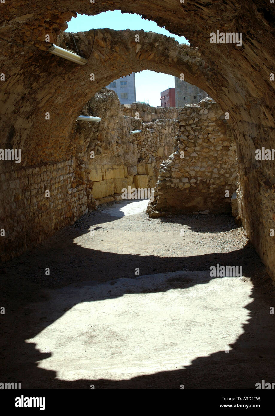 Le rovine Romane di Tarragona Catalogna Catalogna Catalogna catalano Costa Dorada España Spagna spagnolo Iberia Penisola Iberica Europa Foto Stock