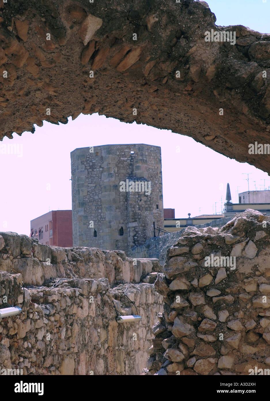 Le rovine Romane di Tarragona Catalogna Catalogna Catalogna catalano Costa Dorada España Spagna spagnolo Iberia Penisola Iberica Europa Foto Stock