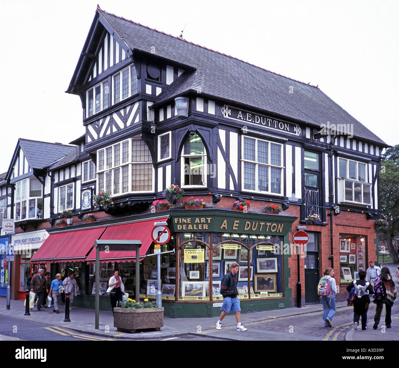Casa in stile Tudor Chester Cheshire Regno Unito Foto Stock
