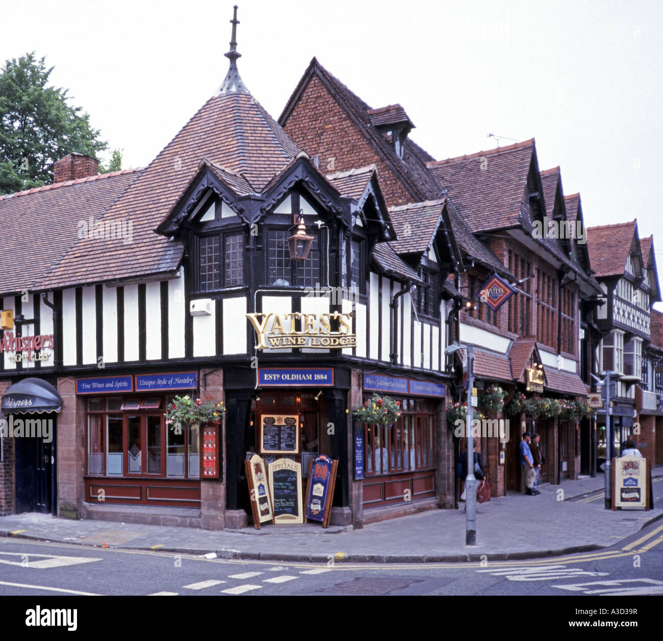 Casa in stile Tudor Chester Cheshire Regno Unito Foto Stock