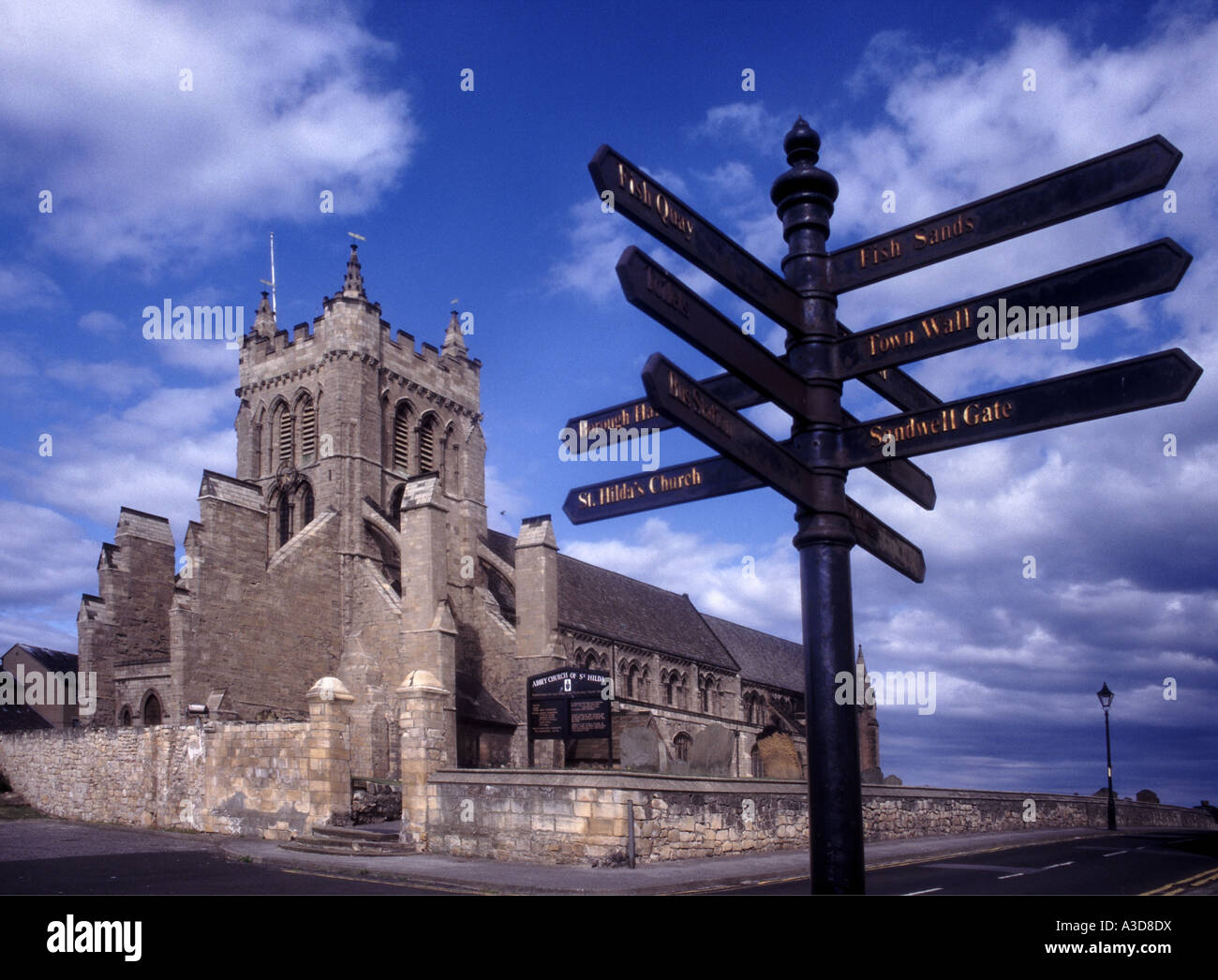 La chiesa abbaziale di St Hilda del XII secolo Anglo Sassone in chiesa la capezzagna Hartlepool Foto Stock