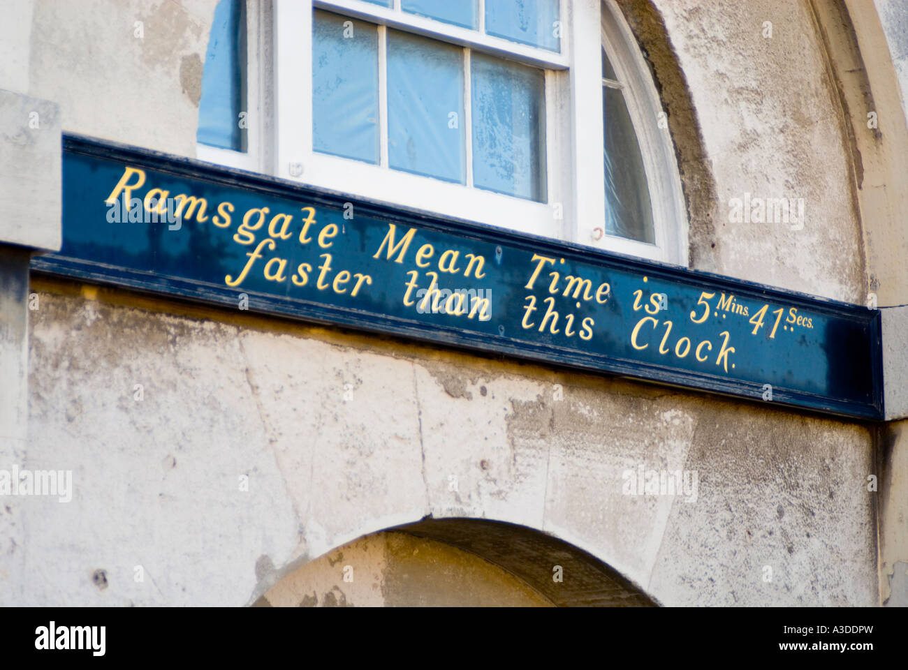 Firmare il Museo Marittimo di Ramsgate Kent Foto Stock