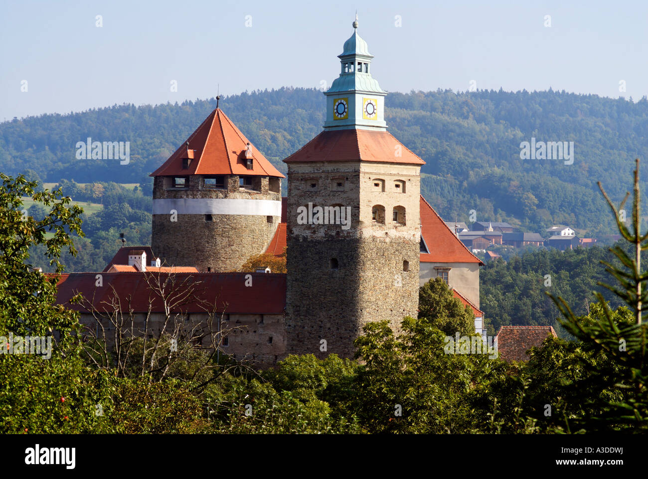 Il castello di Schlaining Stadtschlaining distretto di Oberwart Burgenland Austria Foto Stock