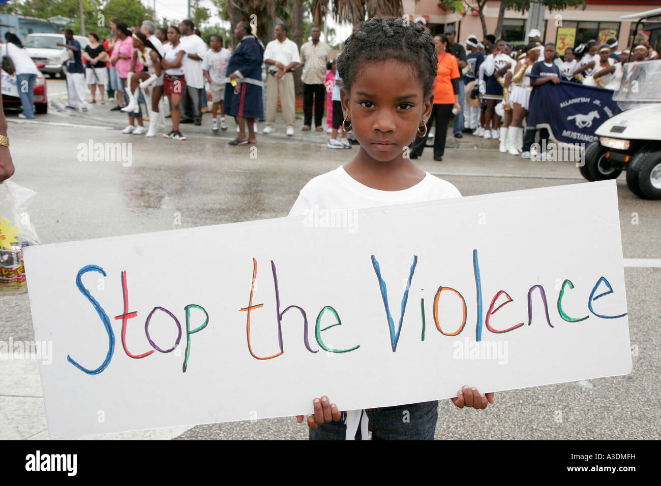 Miami Florida,Liberty City,Martin Luther King Parade,Junior,Jr.,L.,MLK,M.L.K.,storia,tradizione,movimento dei diritti civili,festival,festival,area fieristica Foto Stock