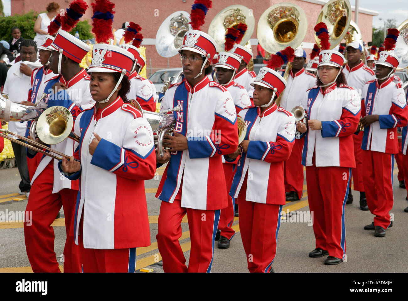 Miami Florida,Liberty City,Martin Luther King Parade,Junior,Jr.,L.,MLK,M.L.K.,storia,tradizione,movimento dei diritti civili,festival,festival,fiera,celebrat Foto Stock