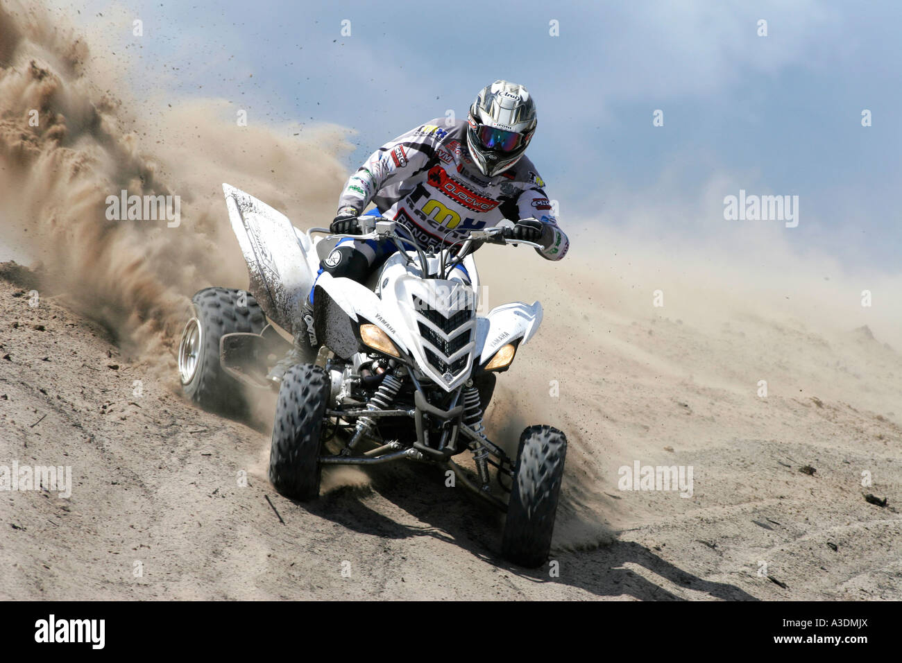 Yamaha Quad in azione Foto Stock
