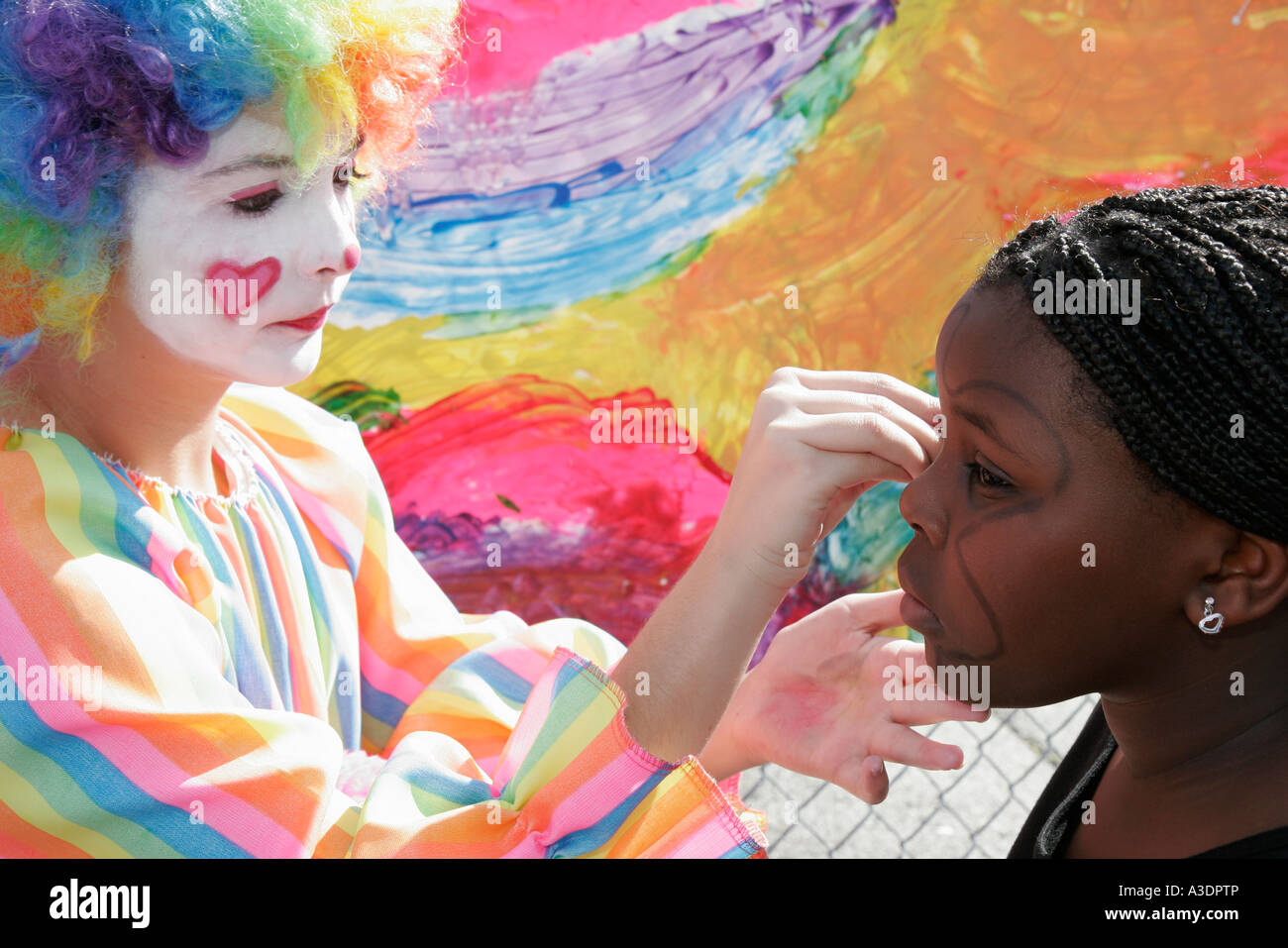 Miami Florida,Overtown,Frederick Douglass Elementary School,campus,Temple Beth Shalom Mitzvah Weekend,volontari ebrei servizio comunità vo Foto Stock