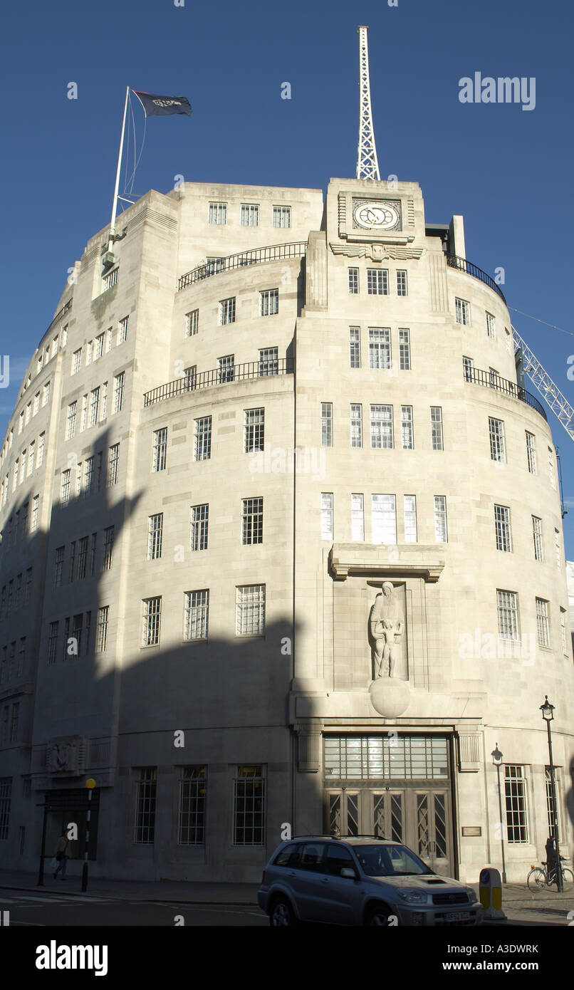 Broadcasting House BBC sede aziendale di Londra Foto Stock