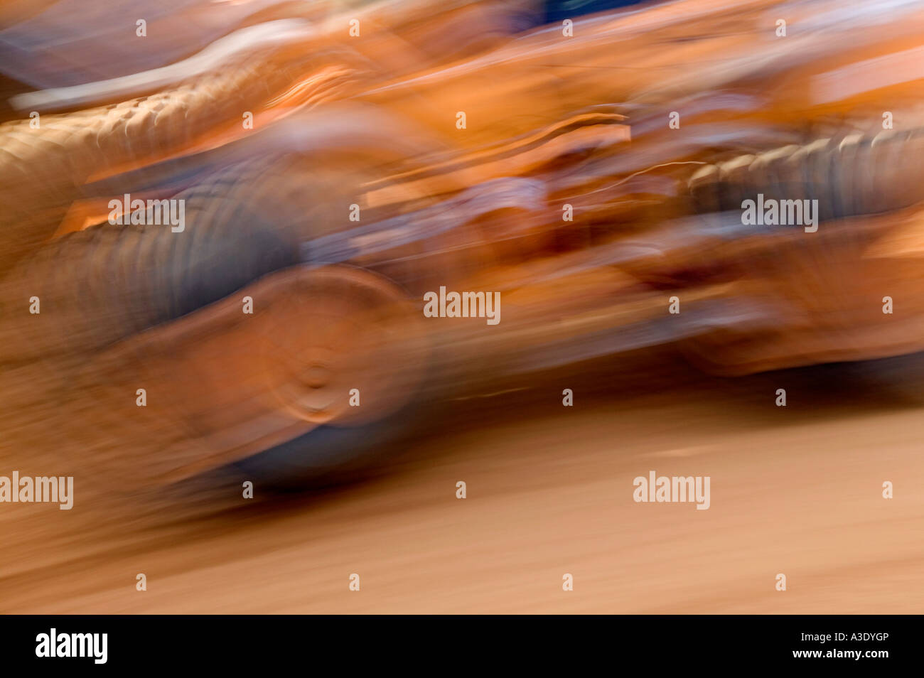 Abstract del caricatore di front-end a costruzioni residenziali sito, Colorado Springs, Colorado, STATI UNITI D'AMERICA Foto Stock