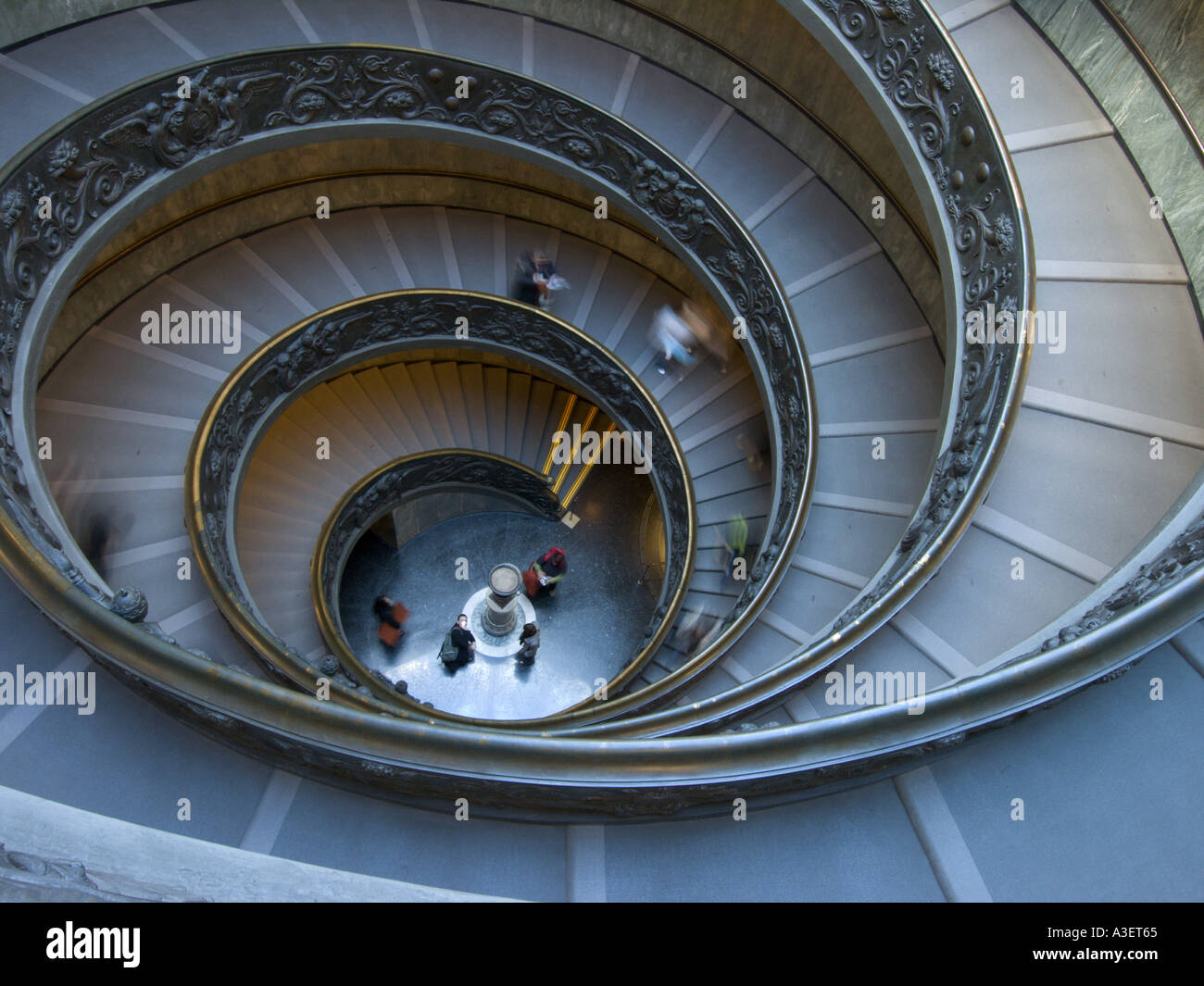 Scala al Vaticano Roma Italia a spirale scale Foto Stock