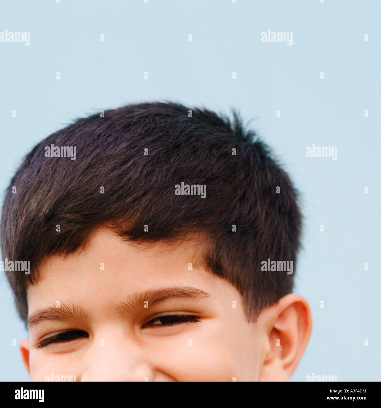 Close-up di un ragazzo del viso Foto Stock