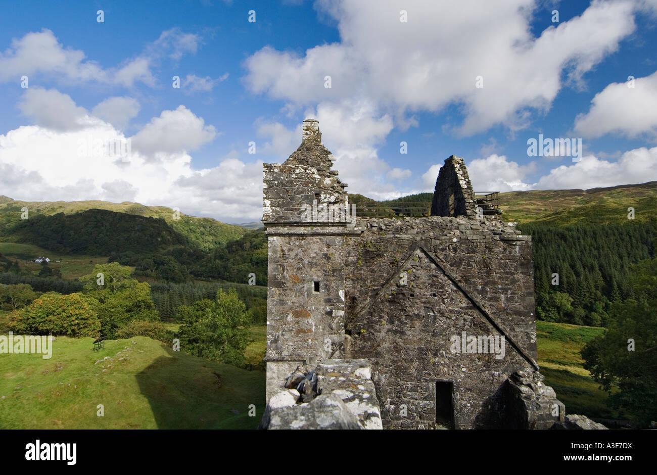 Rovine del Castello Carnassarie Kilmartin Glen Scozia Scotland Foto Stock