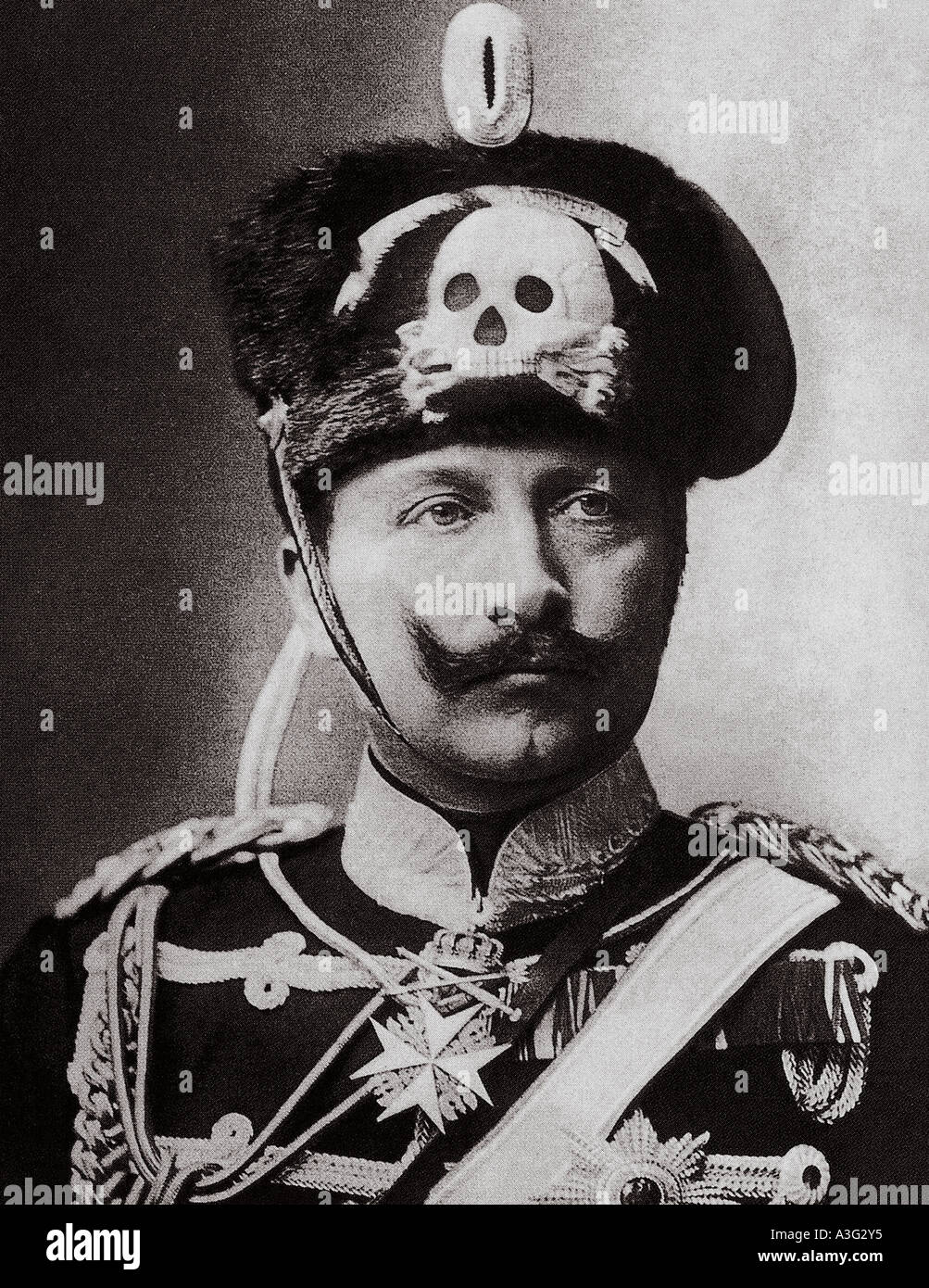 Il Kaiser Guglielmo II - nipote della regina Victoria Foto Stock