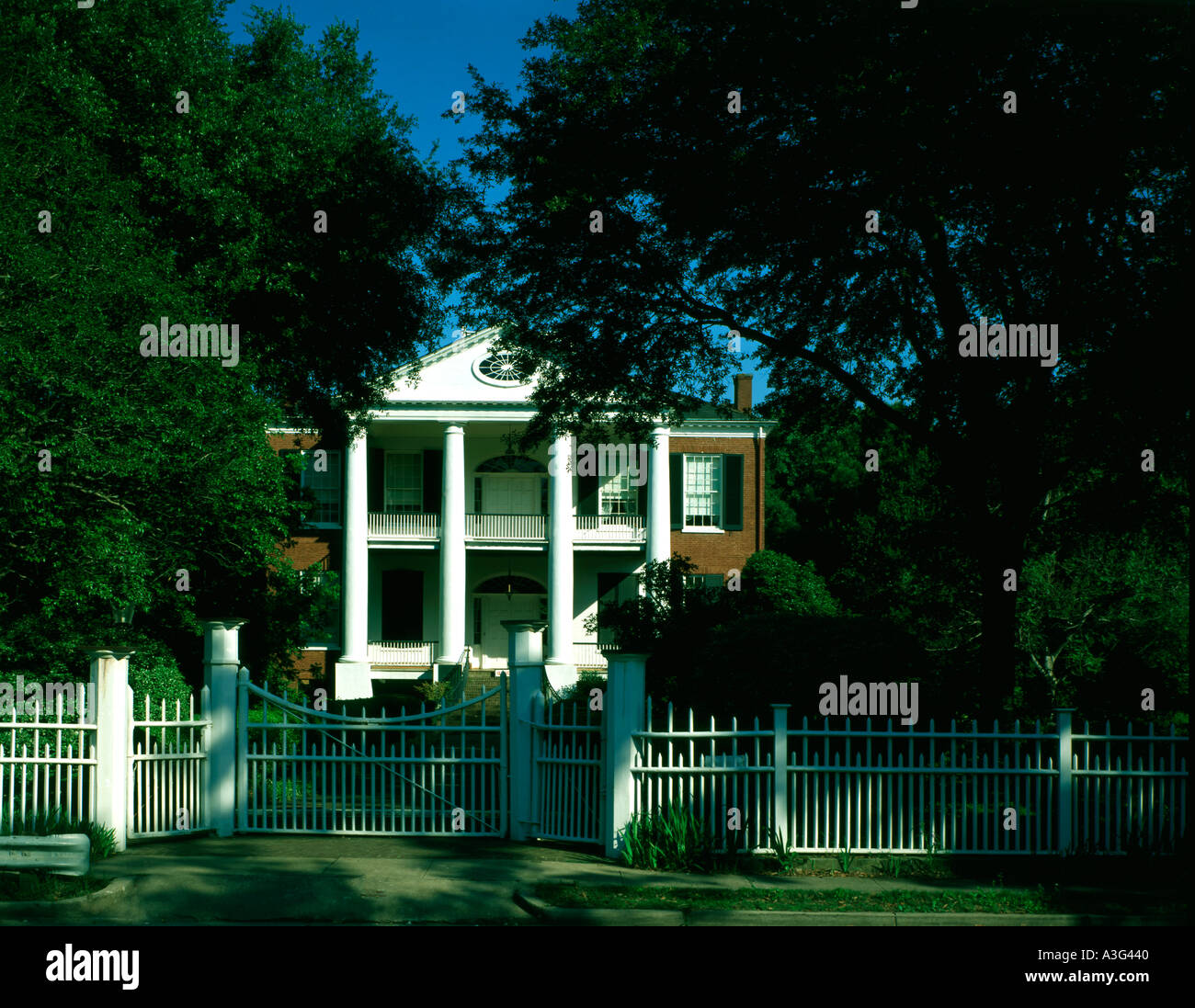 Rosalie antebellum mansion nella storica Natchez in Mississippi Foto Stock