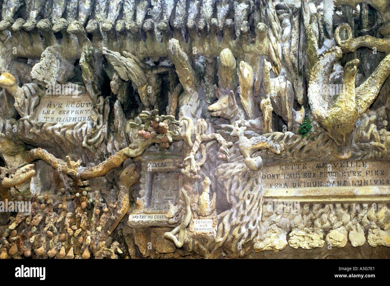 Francia Valle del Rodano palais ideal du Facteur Cheval Foto Stock