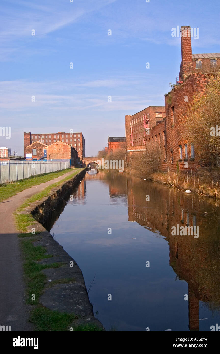 Ancoats Manchester Inghilterra canal Foto Stock