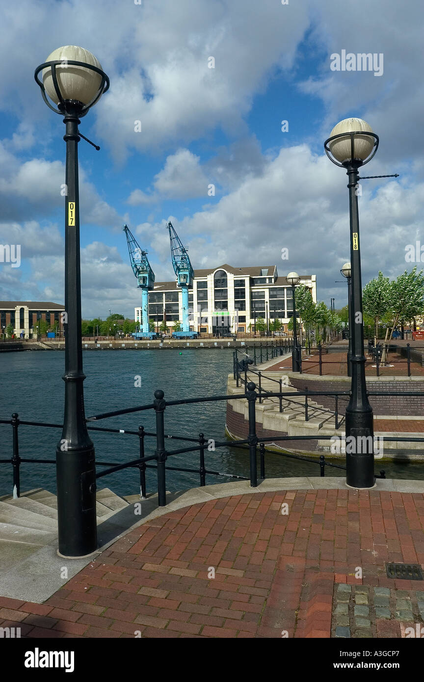 Salford Quays Manchester Inghilterra England Foto Stock