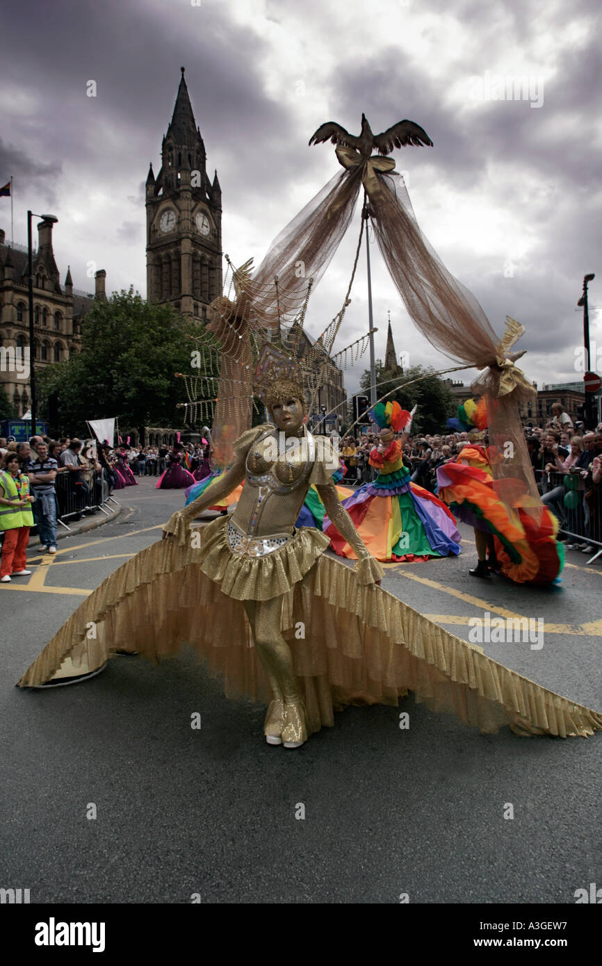 Sfilata di Carnevale,l'orgoglio,machester,l'estate,2005 Foto Stock