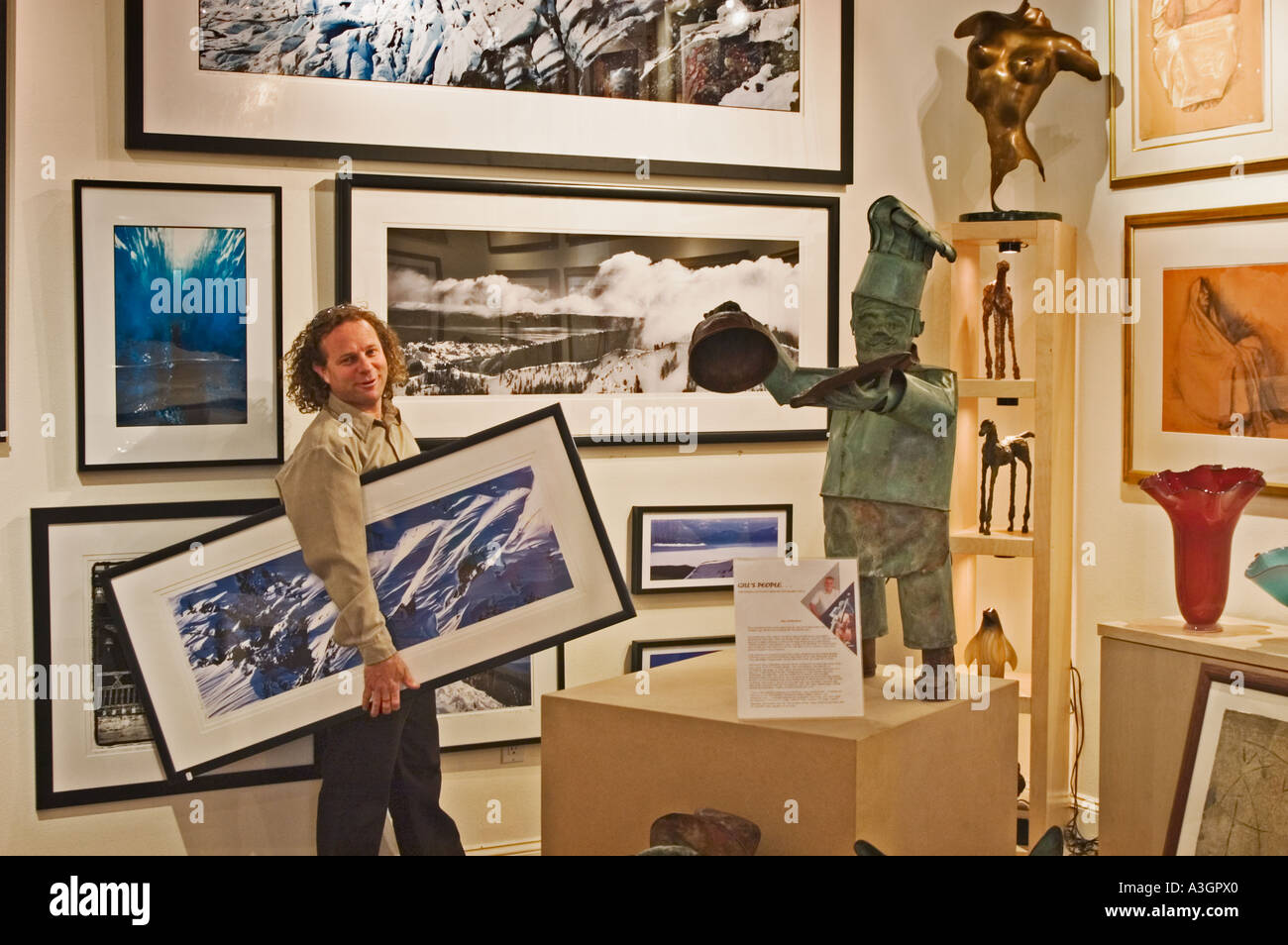 Keoki Flagg Galleria d'arte Squaw Valley Village Tahoe California Foto Stock