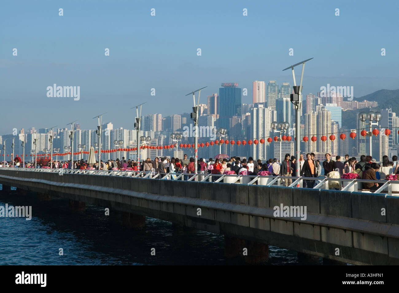 "Passeggiata di Viale delle Stelle TST Kowloon Hong Kong ' Foto Stock