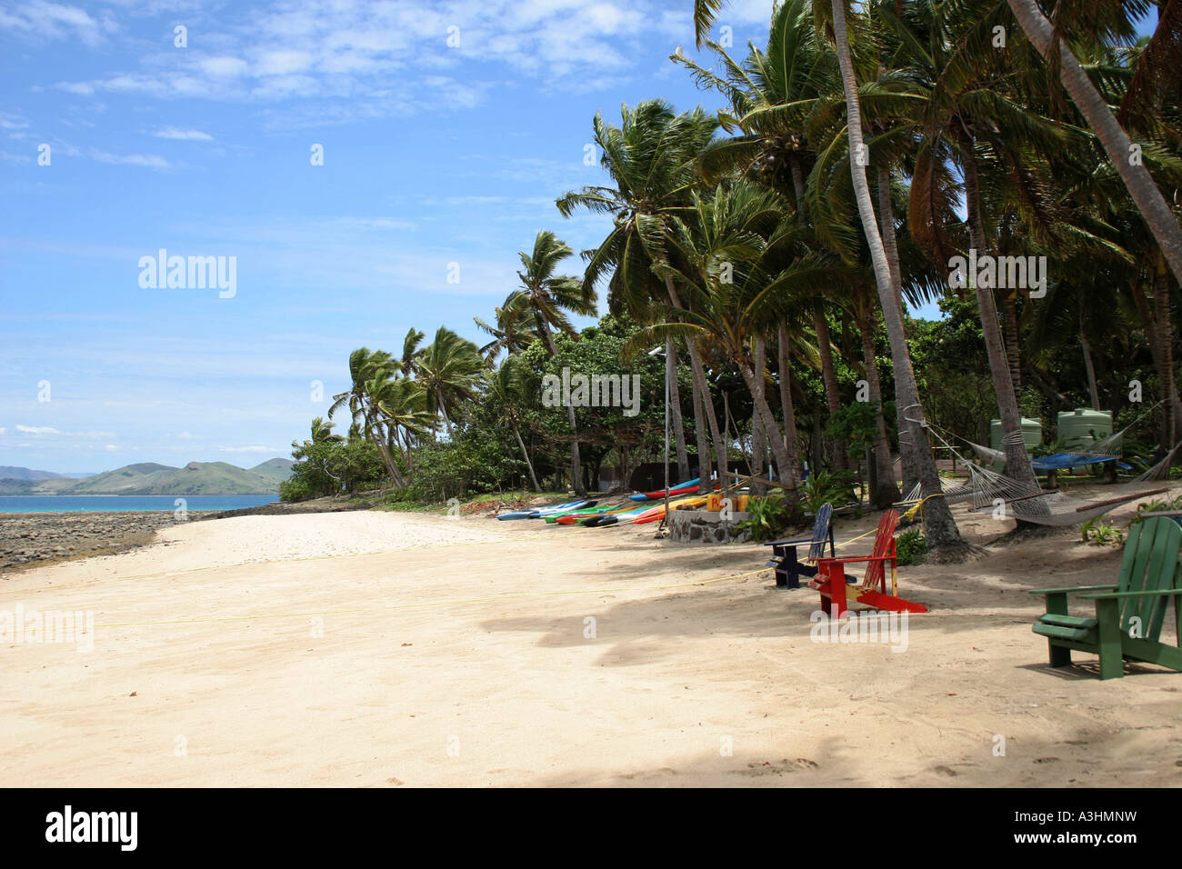 Ade 460 Melanesia,Isole Fiji,Nananu isola,Beach Foto Stock