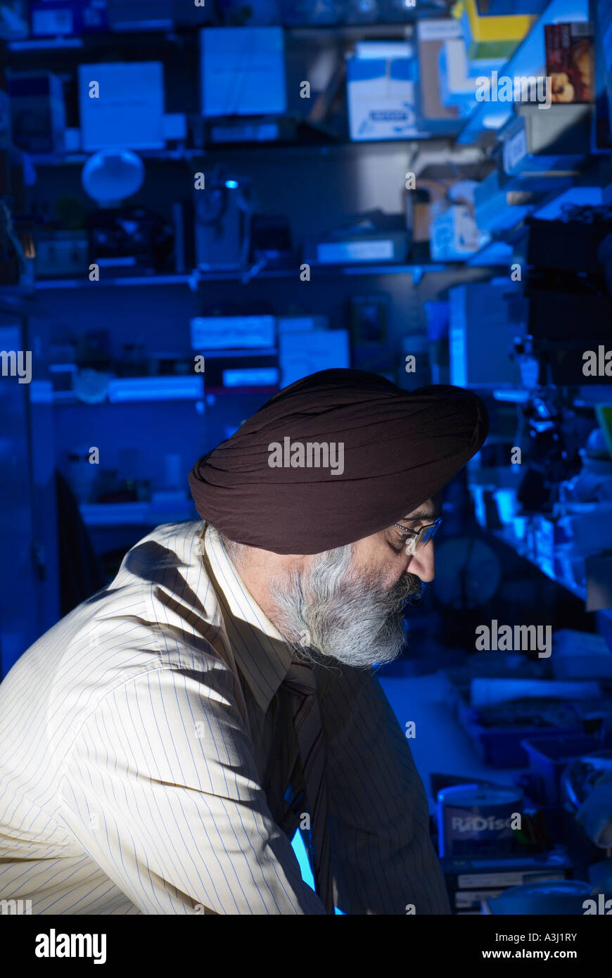 Tecnico di Sikh Foto Stock