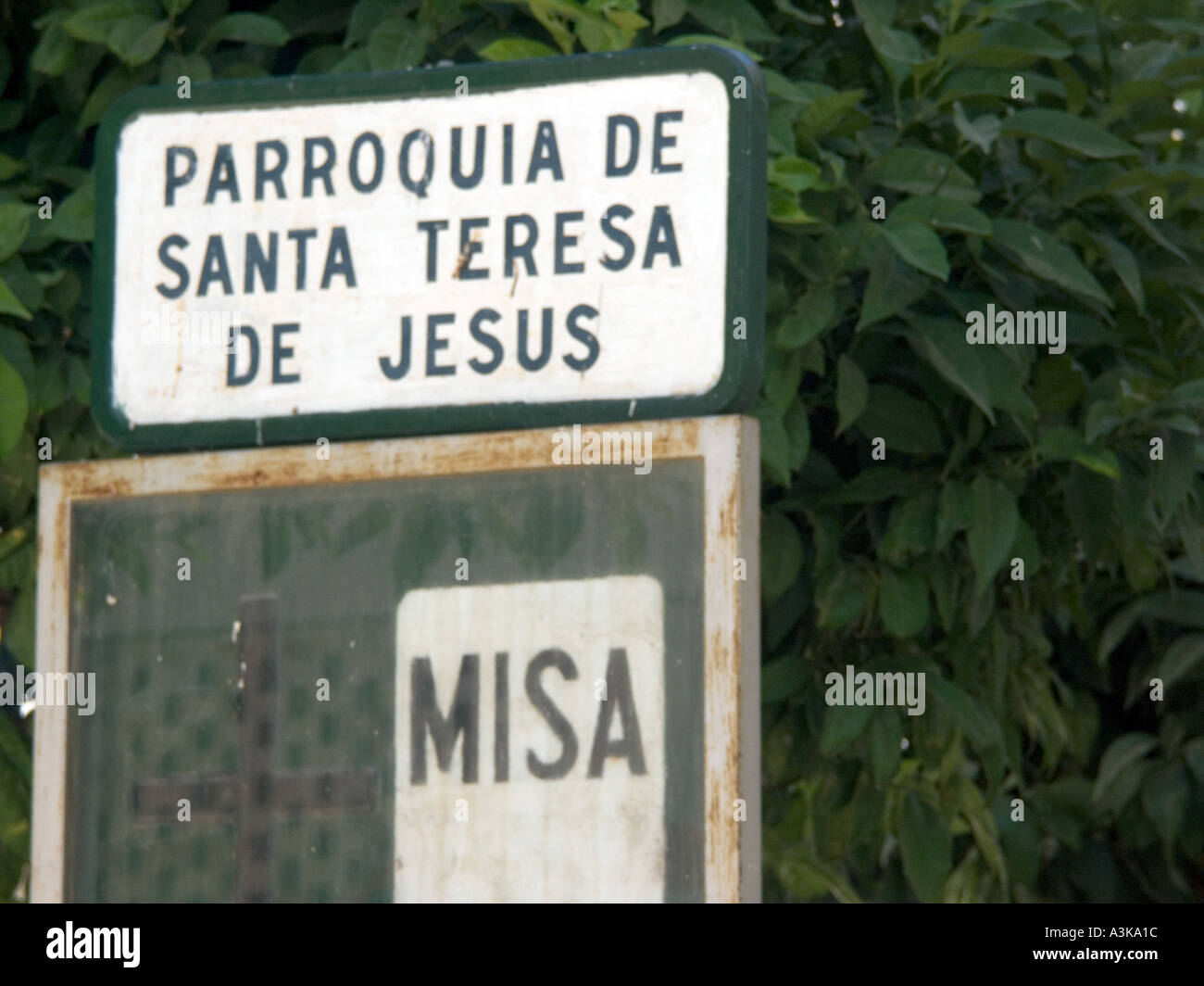 Parroquia de Santa Teresa de Gesù, la chiesa parrocchiale di Santa Teresa di Gesù, La Cala de Mijas, Costa del Sol, Spagna, Europa Foto Stock