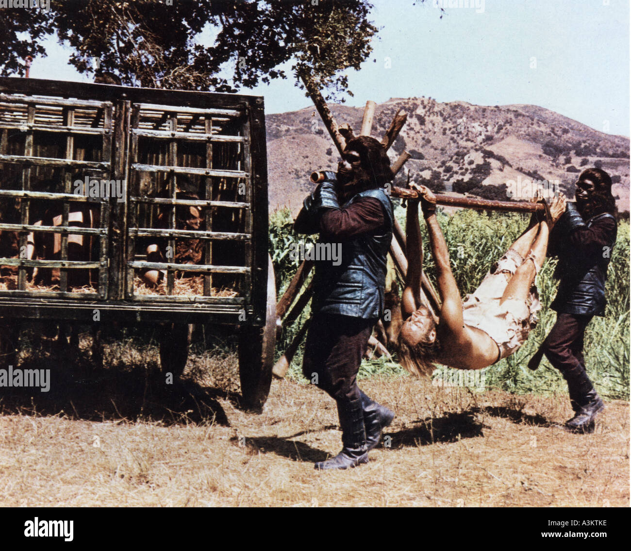 Il pianeta delle scimmie 1968 TCF film con Charlton Heston Foto Stock