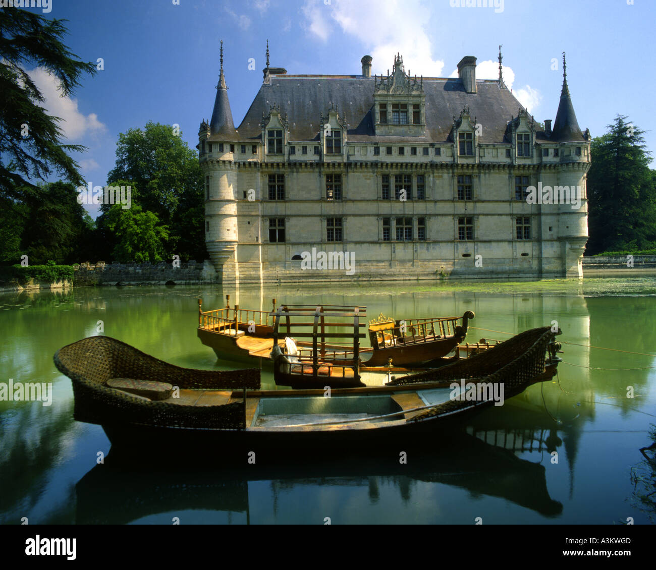 FR - VALLE DELLA LOIRA: Chateau Azay-le-Rideau Foto Stock