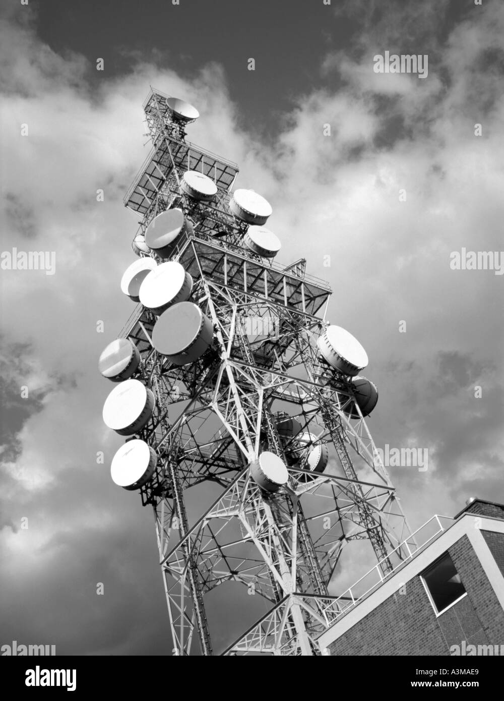 Montante di telecomunicazioni, Carlisle, Cumbria, Inghilterra, Regno Unito. Foto Stock
