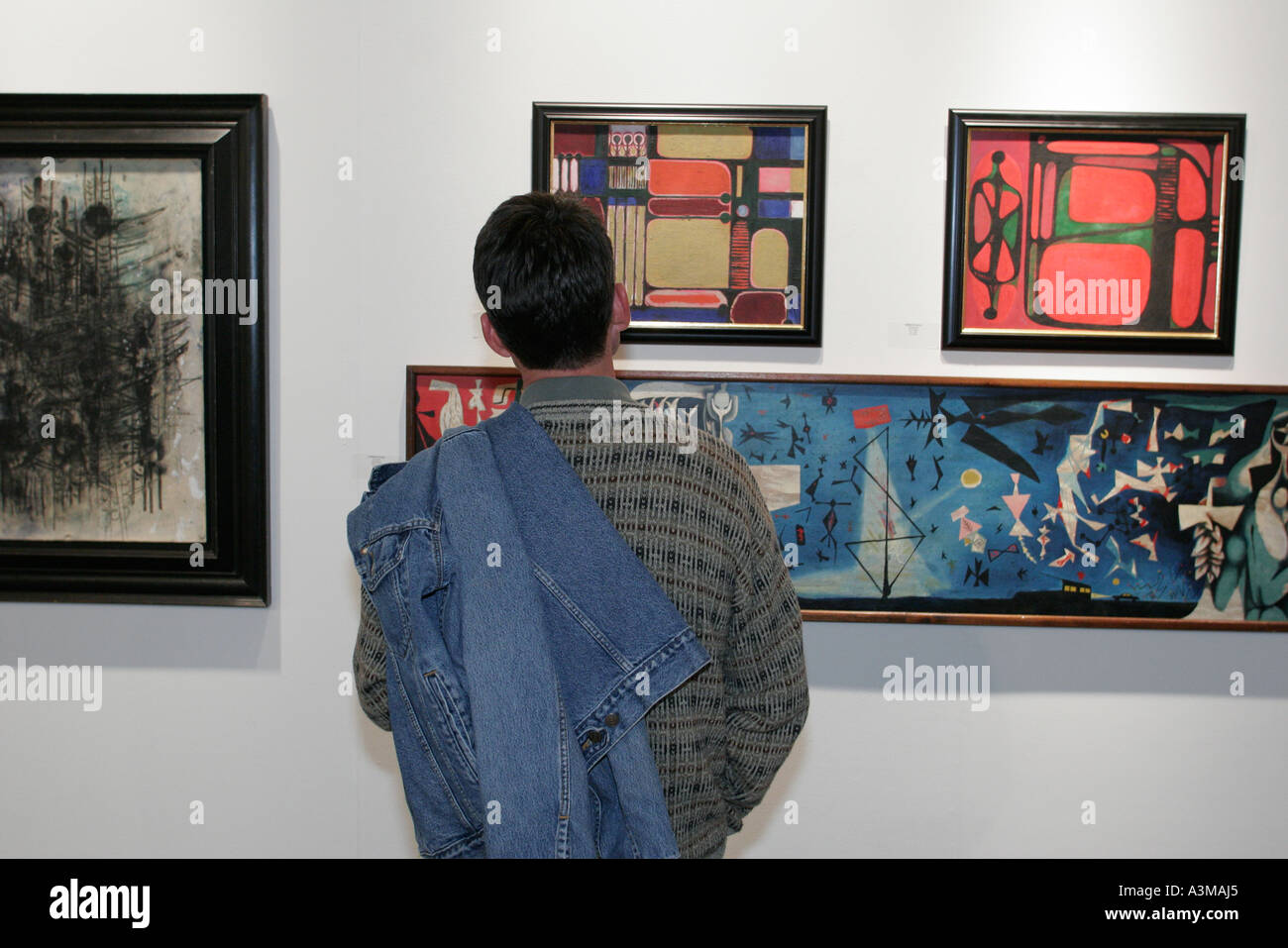 Miami Beach Florida,Centro Congressi,centro,Arte Miami,arte contemporanea,galleria,gallerie,commerciante,rivenditori,gallerista,collezione,collezionisti,investitori,acquista Foto Stock