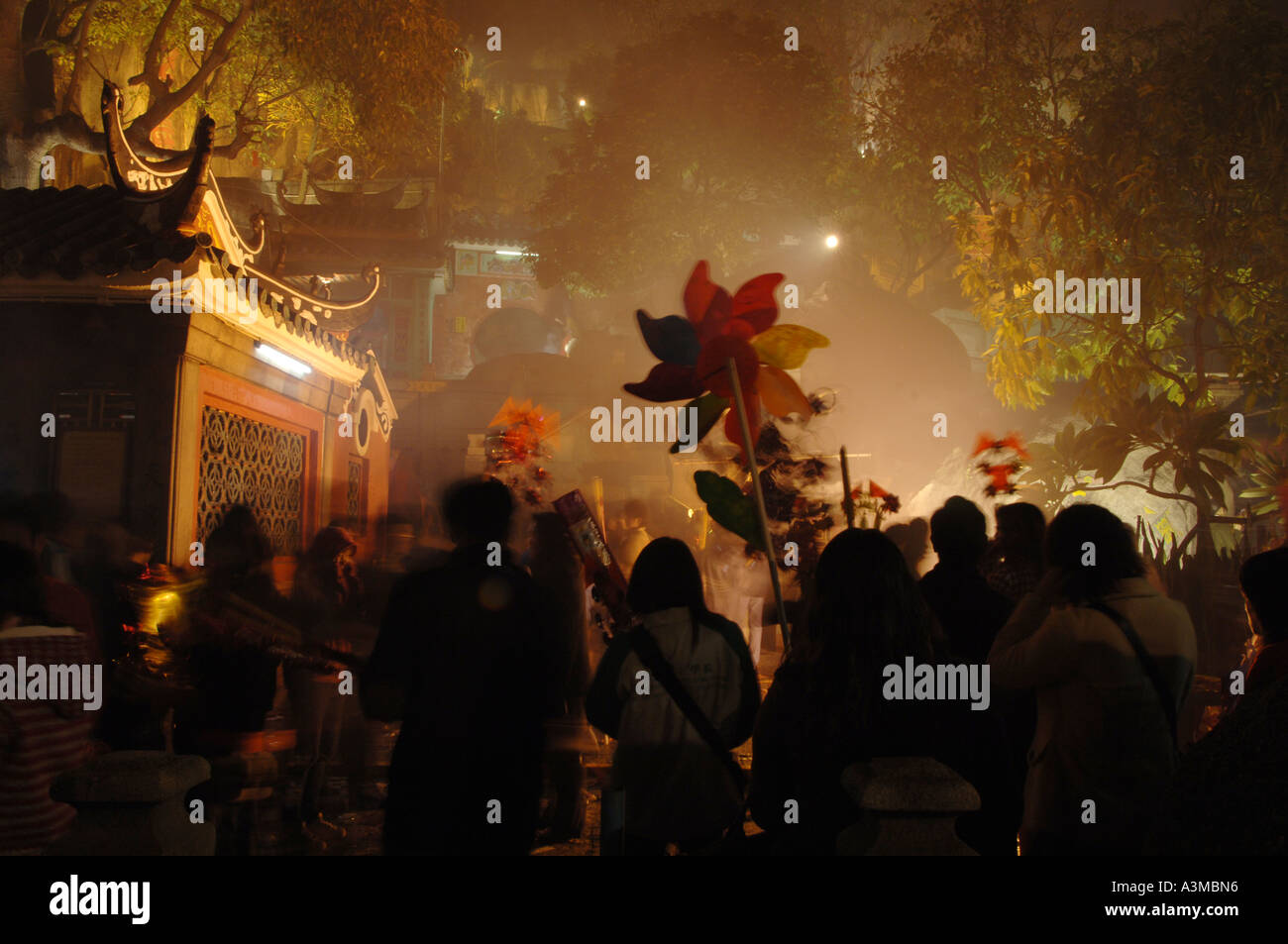 Il Tempio A-Ma, Macao, le celebrazioni del nuovo anno lunare cinese Foto Stock