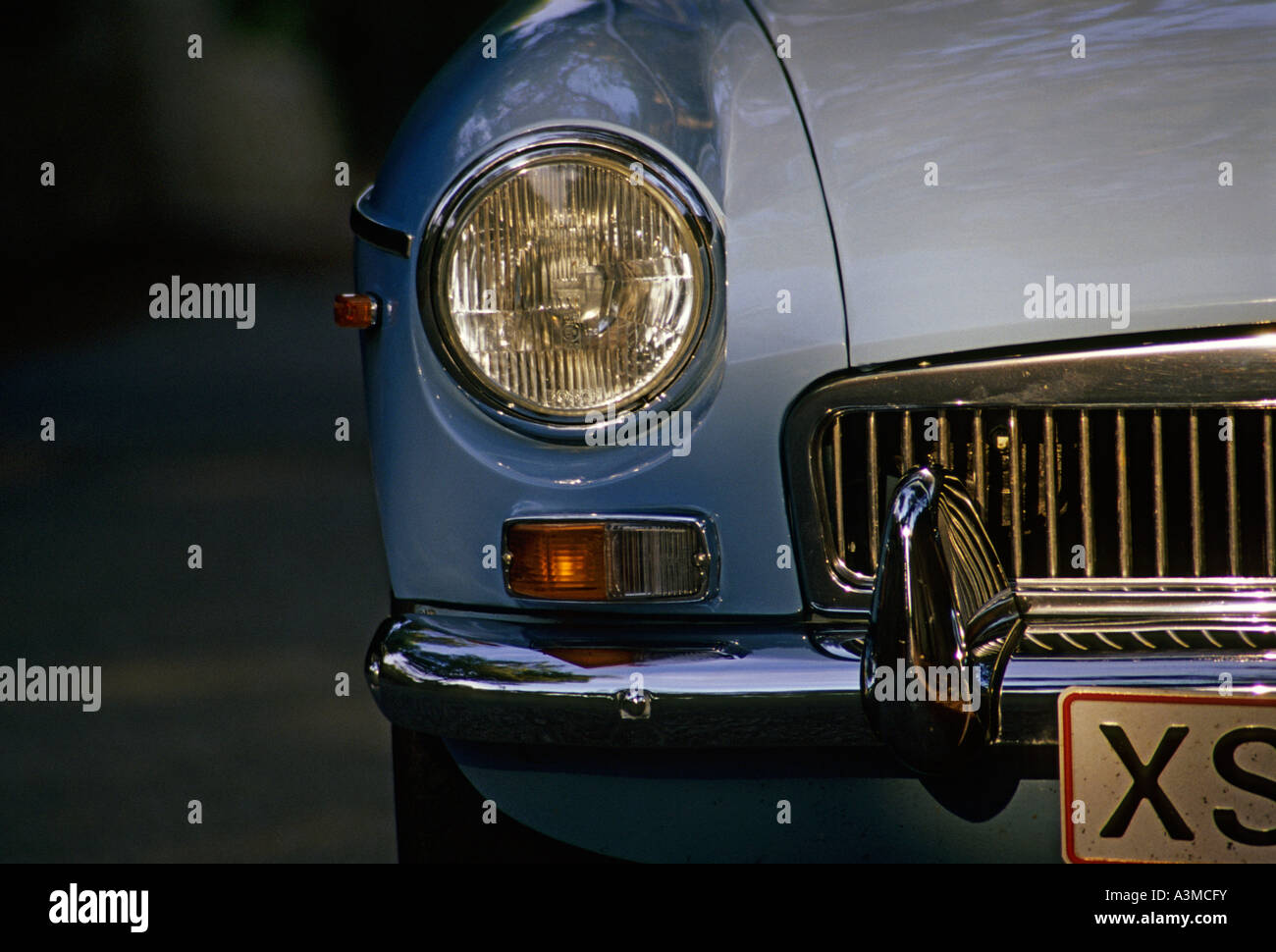 Dettaglio della MG B Cabrio auto, degli anni sessanta - anni settanta Foto Stock