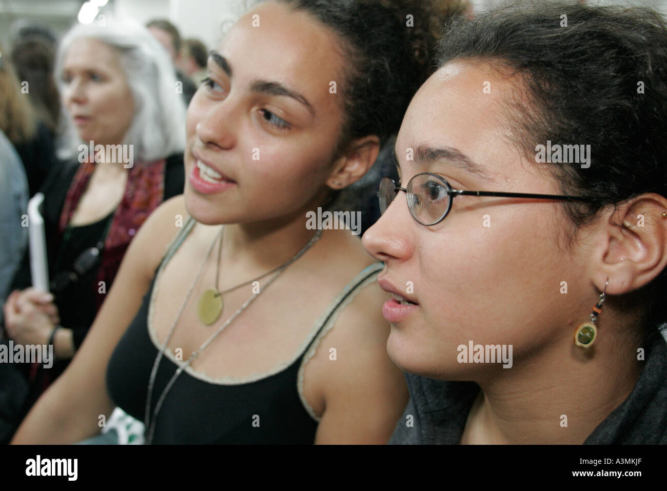 Miami Florida,National Foundation for Advancement in the Arts,scuola superiore,campus,studenti istruzione alunni allievo,arte, artista,Student st Foto Stock