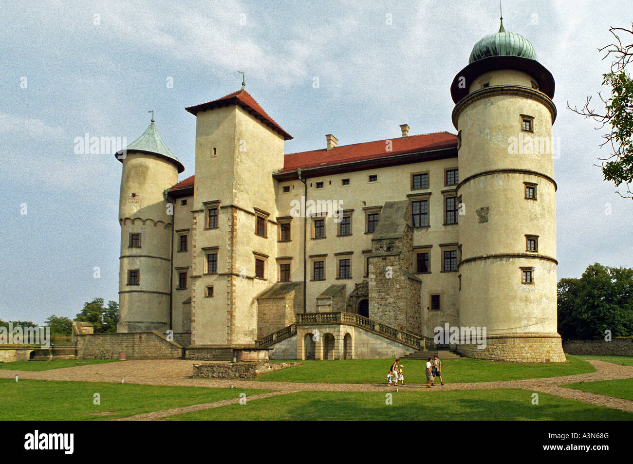 Kmita rinascimentale Castello di Nowy Wisnicz, Polonia Foto Stock