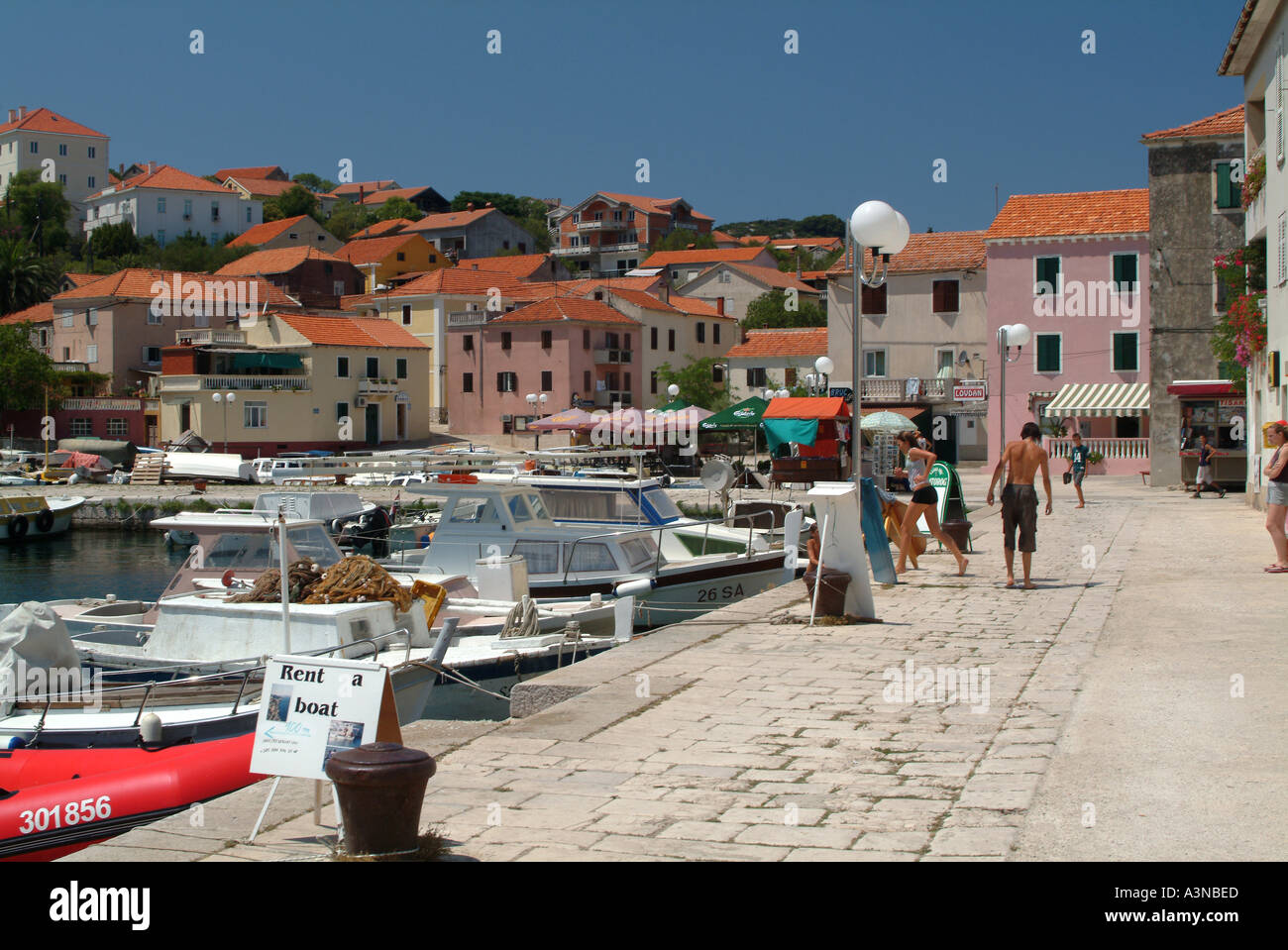 Il bel villaggio di Sali su Dugi otok croazia Foto Stock