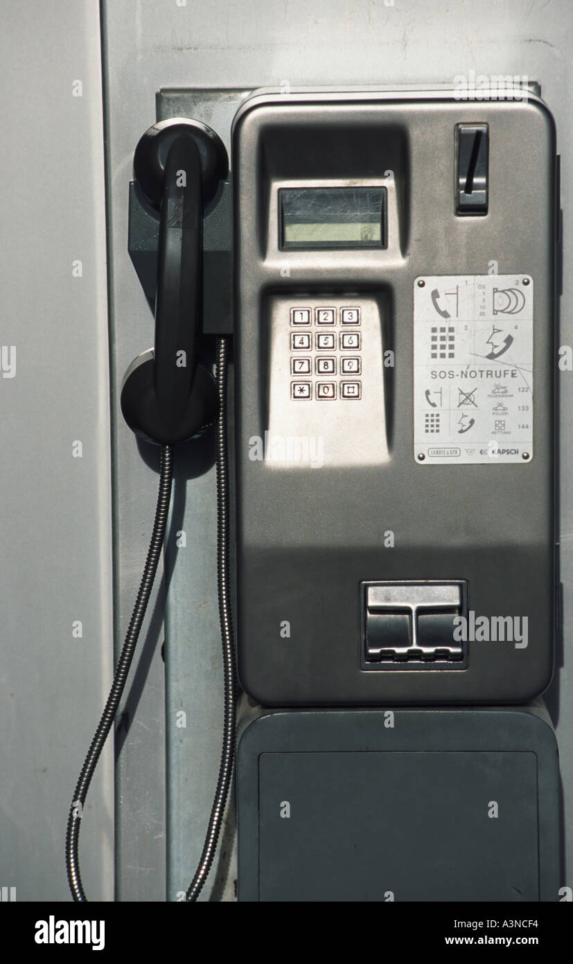 telefono pubblico Foto Stock