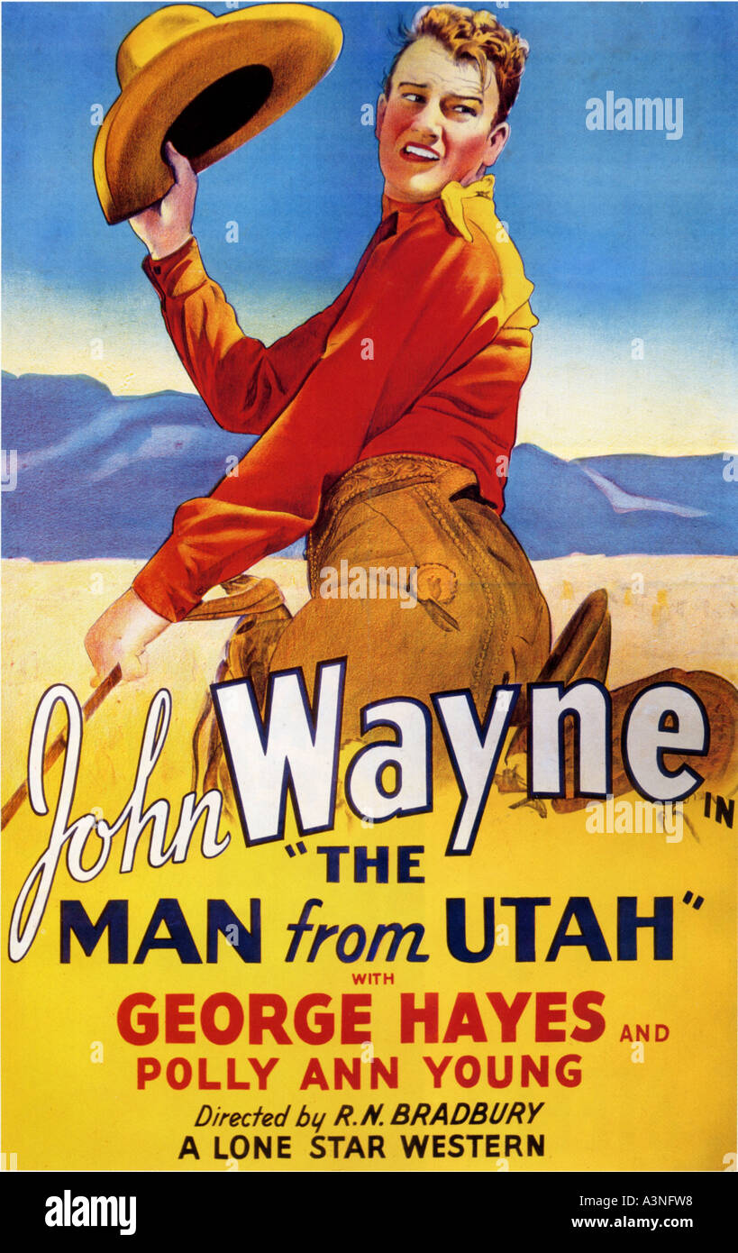 L'uomo dallo Utah Poster per John Wayne s 1934 film Foto Stock